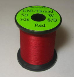 ��������� ���� UNI THREAD 8/0 red  200 yds